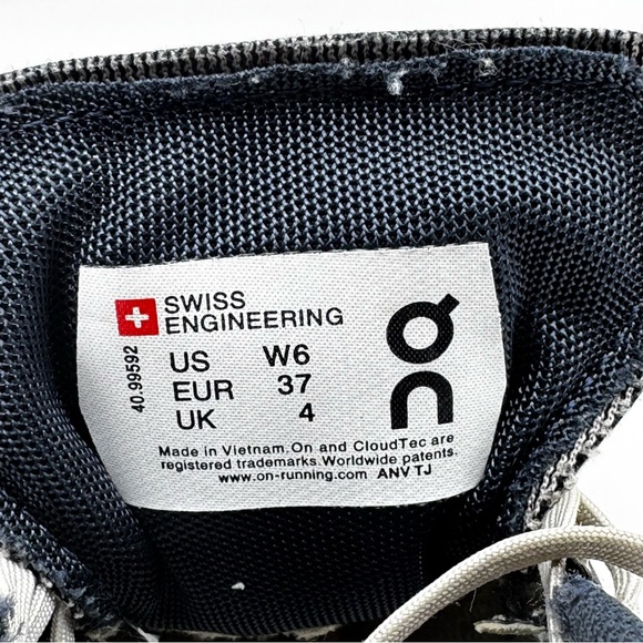 On Running Cloud X Sneakers Color Black Pearl" SZ6.  On Cloud - Picture 9 of 9